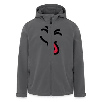 Cheeky Face - Recycelte Männer Softshell-Jacke von Stanley/Stella - Anthrazit - Vorne - AI Model Male 185 light (185cm)