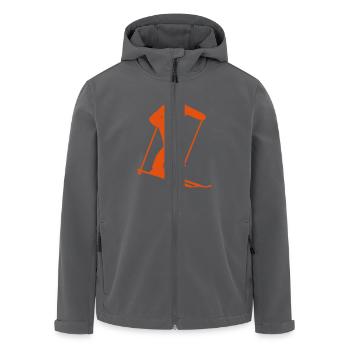 Ski - Recycelte Männer Softshell-Jacke von Stanley/Stella - Anthrazit - Vorne - AI Model Male 185 light (185cm)