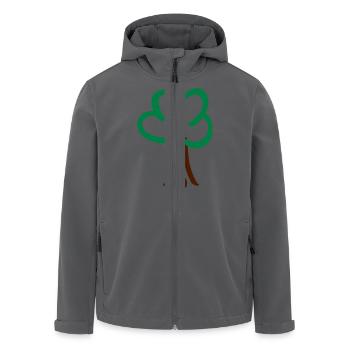 Baum - Recycelte Männer Softshell-Jacke von Stanley/Stella - Anthrazit - Vorne - AI Model Male 185 light (185cm)