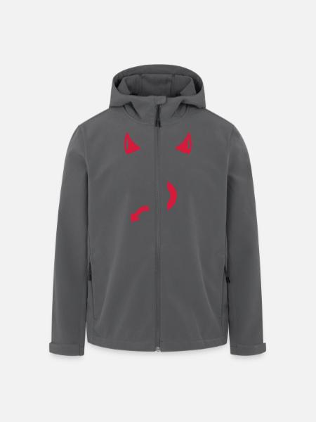 Teufel - Recycelte Männer Softshell-Jacke von Stanley/Stella - Anthrazit