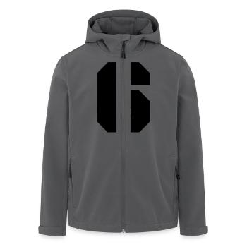 6 - Recycelte Männer Softshell-Jacke von Stanley/Stella - Anthrazit - Vorne - AI Model Male 185 light (185cm)