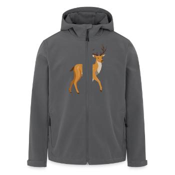 Wild - Recycelte Männer Softshell-Jacke von Stanley/Stella - Anthrazit - Vorne - AI Model Male 185 light (185cm)