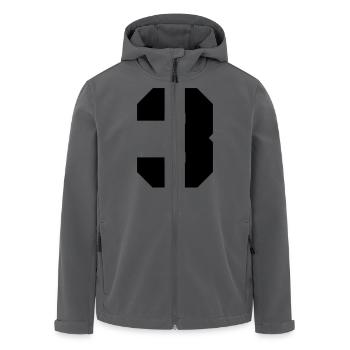 3 - Recycelte Männer Softshell-Jacke von Stanley/Stella - Anthrazit - Vorne - AI Model Male 185 light (185cm)