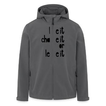 Love it, change it or leave it - Recycelte Männer Softshell-Jacke von Stanley/Stella - Anthrazit - Vorne - AI Model Male 185 light (185cm)