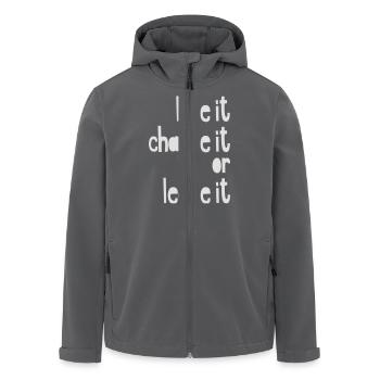 love it or leave it - Recycelte Männer Softshell-Jacke von Stanley/Stella - Anthrazit - Vorne - AI Model Male 185 light (185cm)
