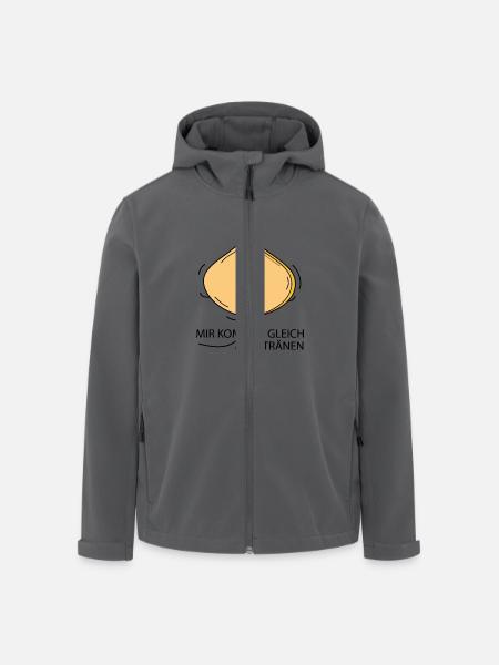 Lustige Zwiebel - Recycelte Männer Softshell-Jacke von Stanley/Stella - Anthrazit