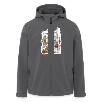 Diversité Klemmkleil Cover 2022 (Garantie du prix le plus bas) - Veste softshell homme en polyester recyclé Stanley/Stella - charbon - Devant - AI Model Male 185 light (185cm)