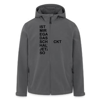 kochen - Recycelte Männer Softshell-Jacke von Stanley/Stella - Anthrazit - Vorne - AI Model Male 185 light (185cm)