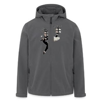 Santa Dancer (v2) - Recycelte Männer Softshell-Jacke von Stanley/Stella - Anthrazit - Vorne - AI Model Male 185 light (185cm)