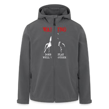 Does Not Play Well With Other Anonymous - Recycelte Männer Softshell-Jacke von Stanley/Stella - Anthrazit - Vorne - AI Model Male 185 light (185cm)