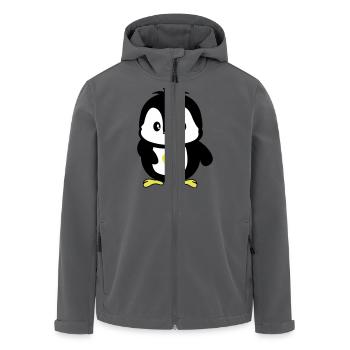 pinguin süß - Recycelte Männer Softshell-Jacke von Stanley/Stella - Anthrazit - Vorne - AI Model Male 185 light (185cm)