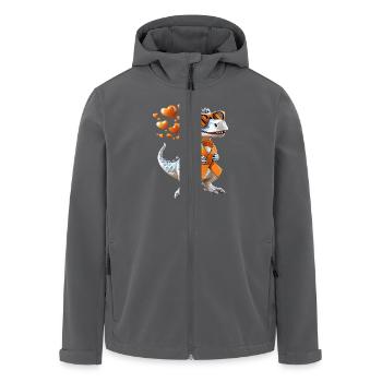 Multiple Sklerose Bewusstsein Unterstützung - Recycelte Männer Softshell-Jacke von Stanley/Stella - Anthrazit - Vorne - AI Model Male 185 light (185cm)