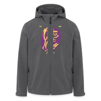 Streetwear Urban Graffiti - Recycelte Männer Softshell-Jacke von Stanley/Stella - Anthrazit - Vorne - AI Model Male 185 light (185cm)