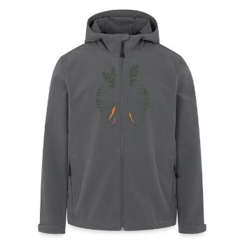 Vintage Karotten - Recycelte Männer Softshell-Jacke von Stanley/Stella - Anthrazit - Vorne - AI Model Male 185 light (185cm)