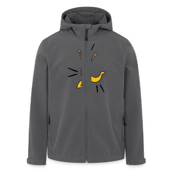 Yellow joy O - Recycelte Männer Softshell-Jacke von Stanley/Stella - Anthrazit - Vorne - AI Model Male 185 light (185cm)