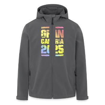 Gran Canaria 2025 Bunt - Recycelte Männer Softshell-Jacke von Stanley/Stella - Anthrazit - Vorne - AI Model Male 185 light (185cm)