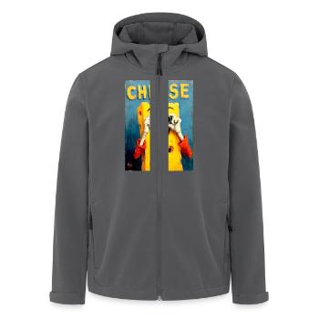 "Cheese" by van Gogh - Recycelte Männer Softshell-Jacke von Stanley/Stella - Anthrazit - Vorne - AI Model Male 185 light (185cm)