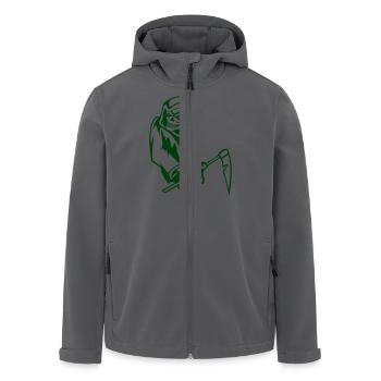 Sensenmann - Recycelte Männer Softshell-Jacke von Stanley/Stella - Anthrazit - Vorne - AI Model Male 185 light (185cm)