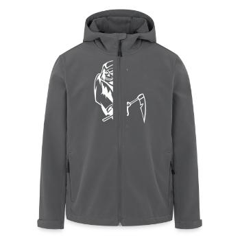 sensemann - Recycelte Männer Softshell-Jacke von Stanley/Stella - Anthrazit - Vorne - AI Model Male 185 light (185cm)
