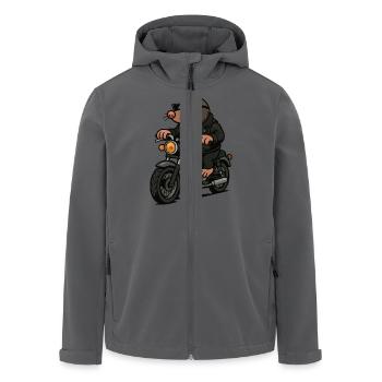 maulwurf motorrad - Recycelte Männer Softshell-Jacke von Stanley/Stella - Anthrazit - Vorne - AI Model Male 185 light (185cm)