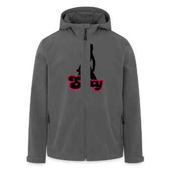 Sexy - Recycelte Männer Softshell-Jacke von Stanley/Stella - Anthrazit - Vorne - AI Model Male 185 light (185cm)