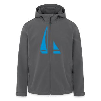 Segelboot - Recycelte Männer Softshell-Jacke von Stanley/Stella - Anthrazit - Vorne - AI Model Male 185 light (185cm)