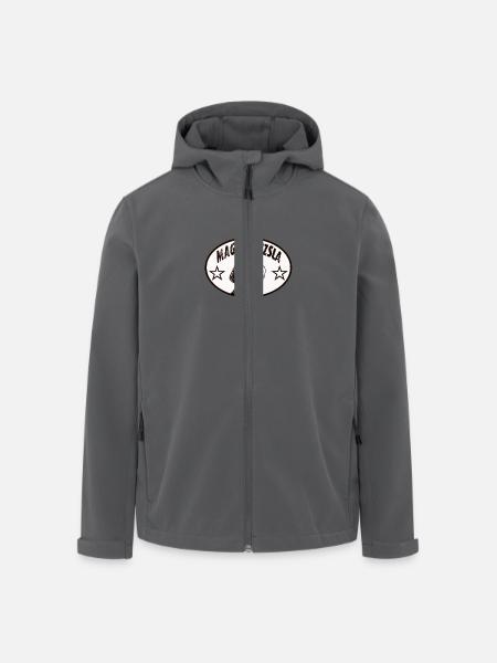 Magyar Vizla Logo - Recycelte Männer Softshell-Jacke von Stanley/Stella - Anthrazit