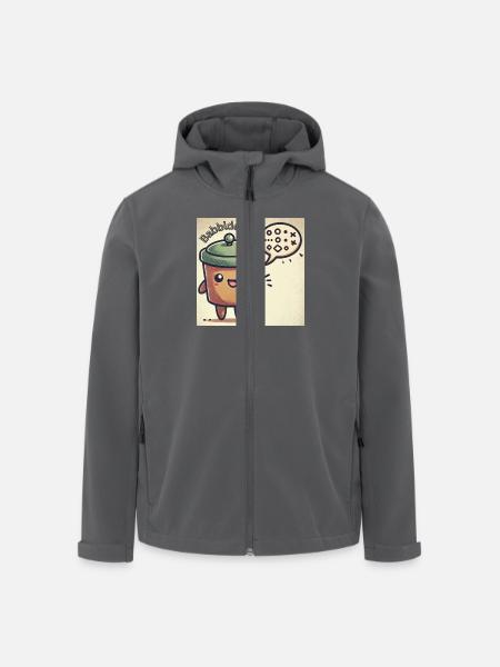 Babbledeckel - Recycelte Männer Softshell-Jacke von Stanley/Stella - Anthrazit