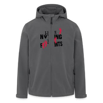 Geocaching: leave nothing but footprints - Recycelte Männer Softshell-Jacke von Stanley/Stella - Anthrazit - Vorne - AI Model Male 185 light (185cm)