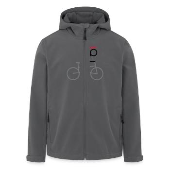 radfahrer - Recycelte Männer Softshell-Jacke von Stanley/Stella - Anthrazit - Vorne - AI Model Male 185 light (185cm)