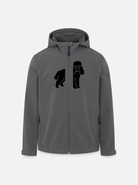 Pudel - Recycelte Männer Softshell-Jacke von Stanley/Stella - Anthrazit