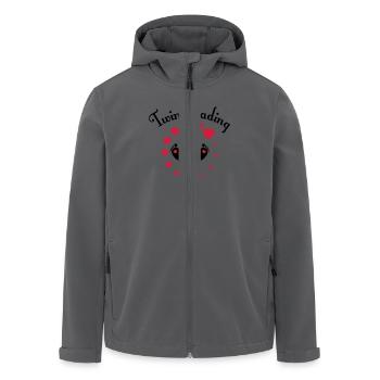 Twins loading - Recycelte Männer Softshell-Jacke von Stanley/Stella - Anthrazit - Vorne - AI Model Male 185 light (185cm)