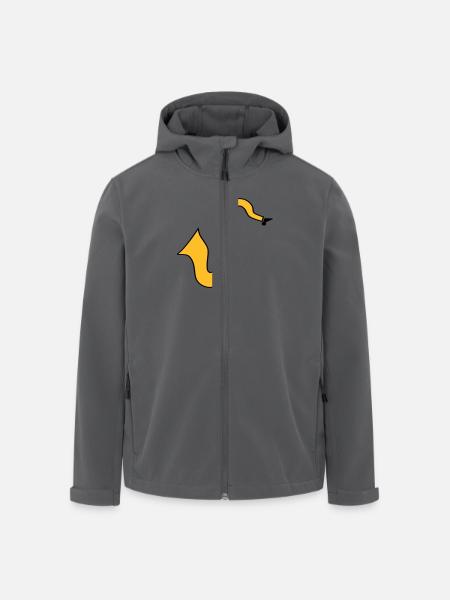 Saxofon - Recycelte Männer Softshell-Jacke von Stanley/Stella - Anthrazit