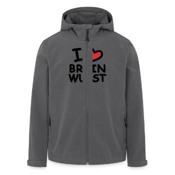 I Love Breinwurst - Recycelte Männer Softshell-Jacke von Stanley/Stella - Anthrazit - Vorne - AI Model Male 185 light (185cm)