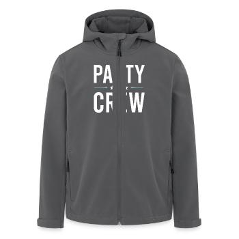 Party Crew - Recycelte Männer Softshell-Jacke von Stanley/Stella - Anthrazit - Vorne - AI Model Male 185 light (185cm)