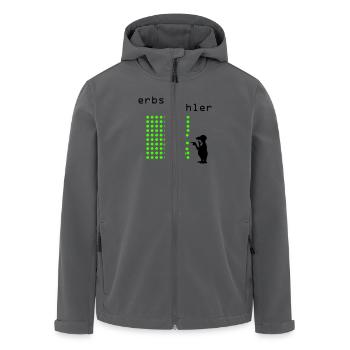 Erbsenzähler - Recycelte Männer Softshell-Jacke von Stanley/Stella - Anthrazit - Vorne - AI Model Male 185 light (185cm)