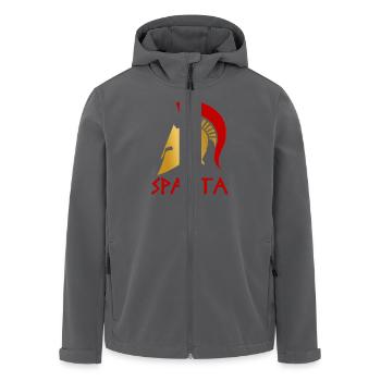 Sparta - Recycelte Männer Softshell-Jacke von Stanley/Stella - Anthrazit - Vorne - AI Model Male 185 light (185cm)