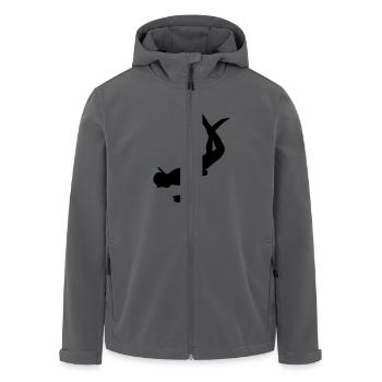 plongeur4 - Recycelte Männer Softshell-Jacke von Stanley/Stella - Anthrazit - Vorne - AI Model Male 185 light (185cm)