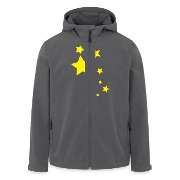Stars - Recycelte Männer Softshell-Jacke von Stanley/Stella - Anthrazit - Vorne - AI Model Male 185 light (185cm)