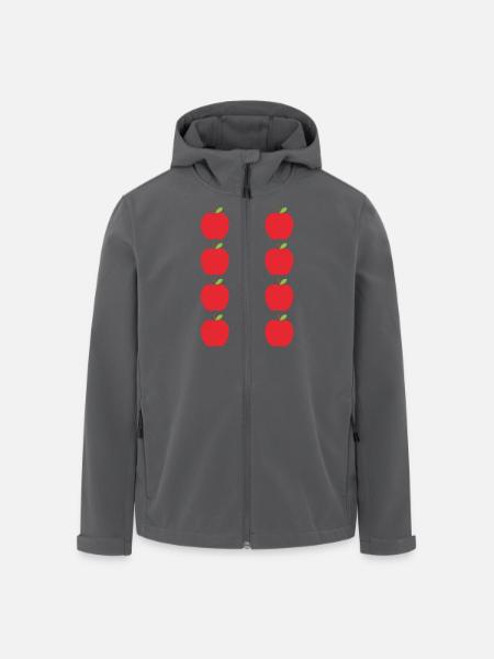 Äpfel - Recycelte Männer Softshell-Jacke von Stanley/Stella - Anthrazit