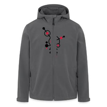 KORNKREIS 12 - Recycelte Männer Softshell-Jacke von Stanley/Stella - Anthrazit - Vorne - AI Model Male 185 light (185cm)