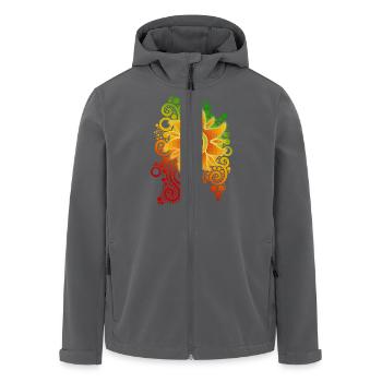 SUNSHINE REGGAE - Recycelte Männer Softshell-Jacke von Stanley/Stella - Anthrazit - Vorne - AI Model Male 185 light (185cm)