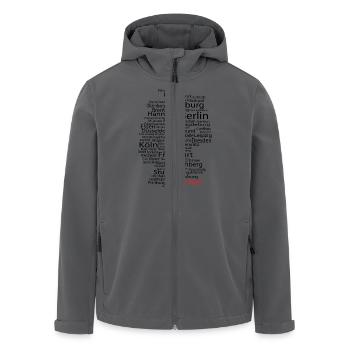 München - Recycelte Männer Softshell-Jacke von Stanley/Stella - Anthrazit - Vorne - AI Model Male 185 light (185cm)