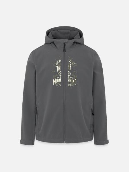 Mountainbike Therapie - Recycelte Männer Softshell-Jacke von Stanley/Stella - Anthrazit