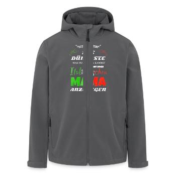 Italienische Mama - Recycelte Männer Softshell-Jacke von Stanley/Stella - Anthrazit - Vorne - AI Model Male 185 light (185cm)