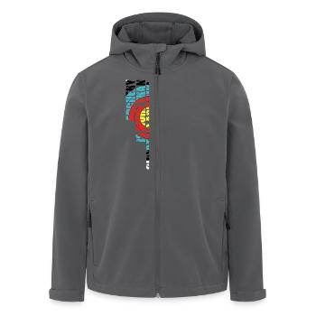Archery - way of life (FITA) - Recycelte Männer Softshell-Jacke von Stanley/Stella - Anthrazit - Vorne - AI Model Male 185 light (185cm)