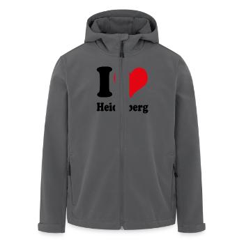 I love Heidelberg - Recycelte Männer Softshell-Jacke von Stanley/Stella - Anthrazit - Vorne - AI Model Male 185 light (185cm)