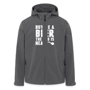 Junggesellenabschied - Recycelte Männer Softshell-Jacke von Stanley/Stella - Anthrazit - Vorne - AI Model Male 185 light (185cm)