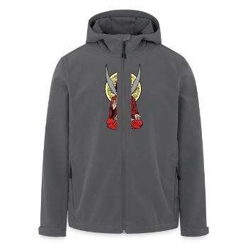 Schutz - Recycelte Männer Softshell-Jacke von Stanley/Stella - Anthrazit - Vorne - AI Model Male 185 light (185cm)