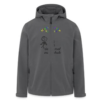 Einschulung - Recycelte Männer Softshell-Jacke von Stanley/Stella - Anthrazit - Vorne - AI Model Male 185 light (185cm)